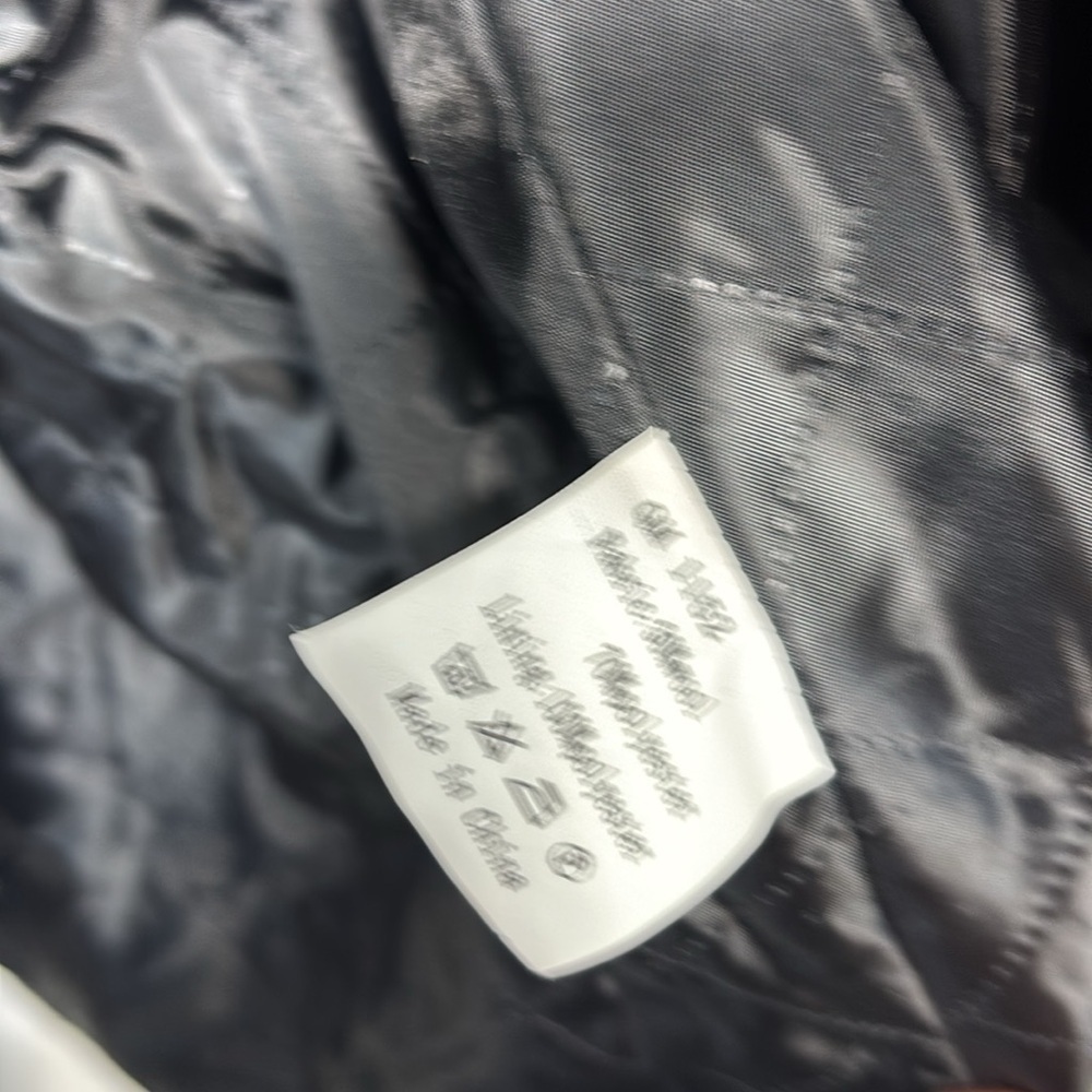Chou Yatou black wool blend lined Pea Coat jacket size Large - Picture 12 of 13